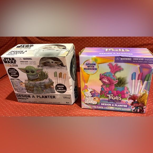 Other - Design a Planter - Trolls or Star Wars Baby Yoda Grogu - Choose One